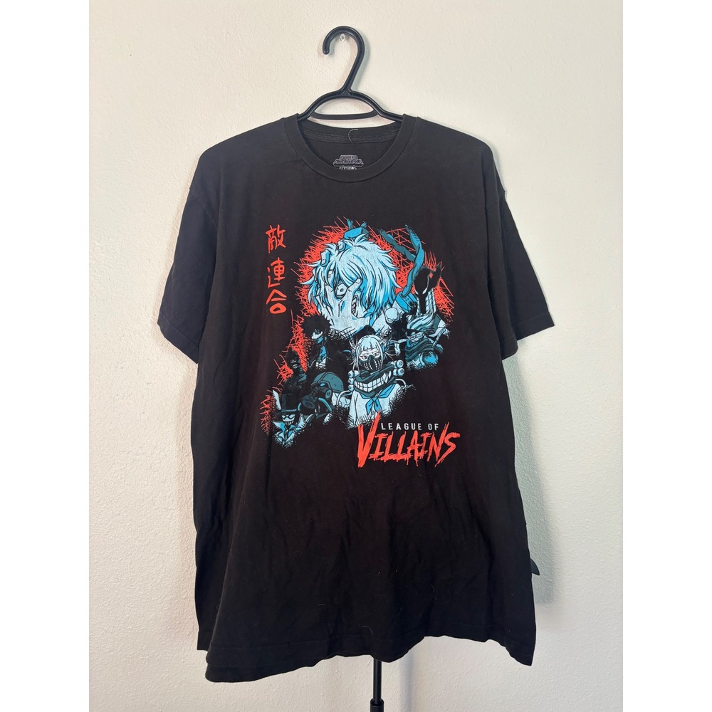 My Hero Academia League of Villains Black Graphic T-Shirt XL Funimation Anime‎